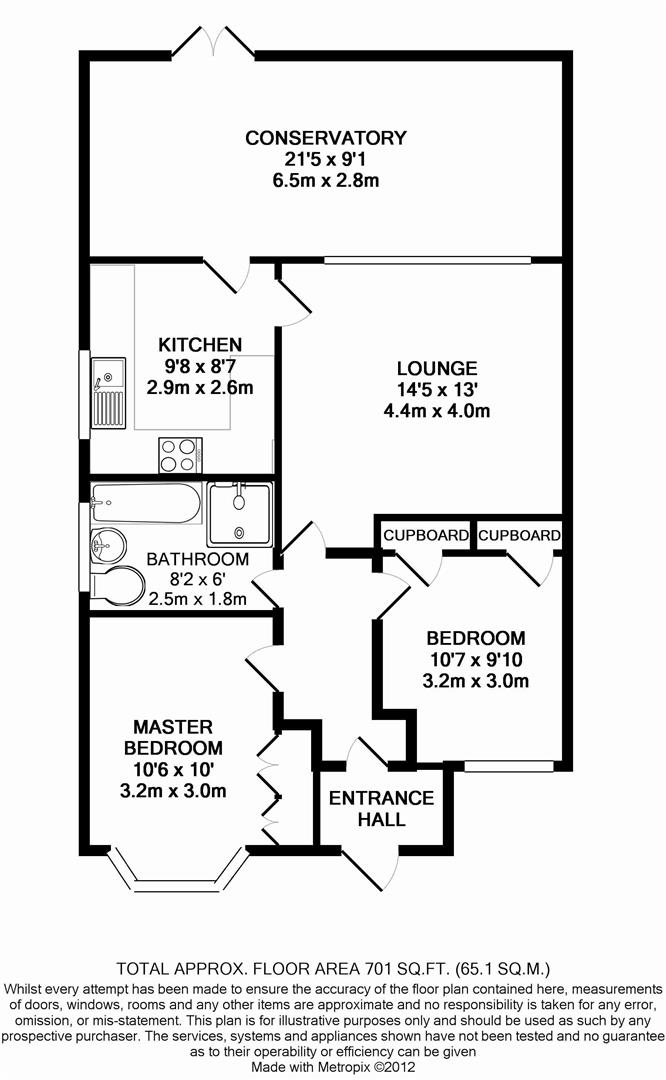 Floorplan for Cootes Avenue, Horsham